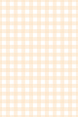 Seamless pattern of gingham. Pastel orange color.