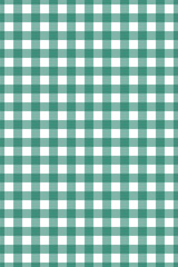 Seamless pattern of gingham. Bold green color.