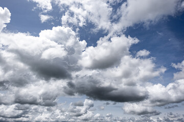 Fototapeta premium Dark sky with stormy clouds. Dramatic sky rain,Dark clouds before a thunder-storm,clouds before rain 