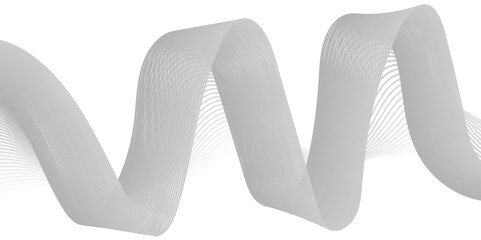 The virtual image of Mobius ring geometric figure, 3d rendering. Computer digital drawing.