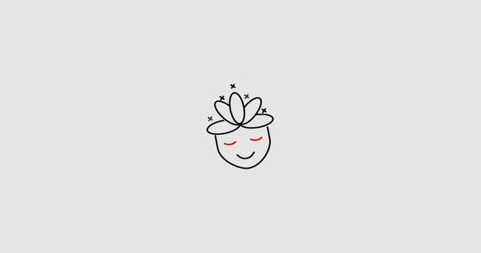 Animated minimalist icon of a boy at night, representing sleep, bedtime, and peaceful rest. Ideal for use in children&rsquo;s content, bedtime stories, sleep apps, wellness platforms, and educational visual