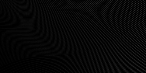 3D Vector wave lines pattern smooth curve flowing dynamic white light isolated on black background for concept of technology, digital. eps10
