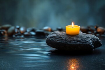 candles in the water