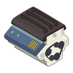 Illustration of an Internal Combustion Engine