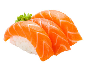 Deluxe sushi set isolated on transparent background