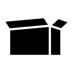 Open Package Vector Glyph Icon Design