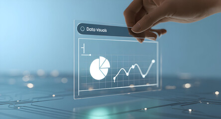 Hand over data visualizations