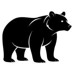 silhouette of a bear
