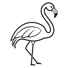 illustration of a flamingo