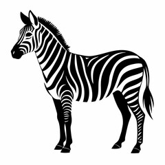 Zebra Silhouette Vector