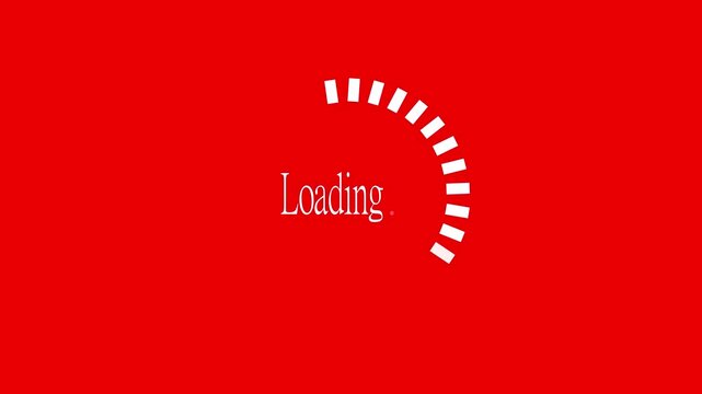 Loading bar Abstract red vector background illustration with circles, ideal for technology or marketing designs
