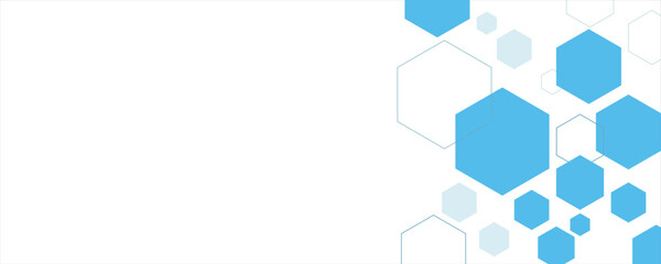 Abstract blue hexagon banner background. Eps10