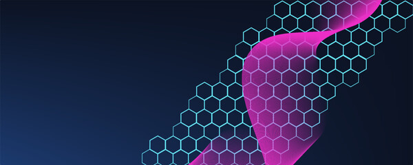 Molecular abstract structure and genetic engineering DNA. Healthcare and medicine background concept. Scientific research background.