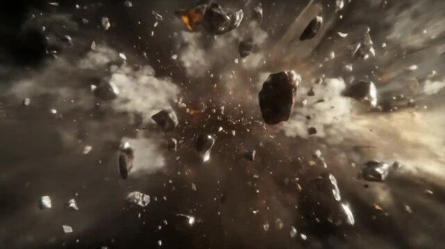 Space explosion graphic