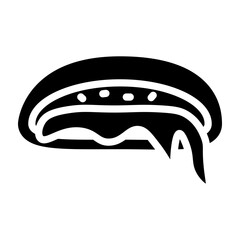 Calzone Vector Glyph Icon Design