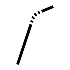 Straw Vector Glyph Icon Design