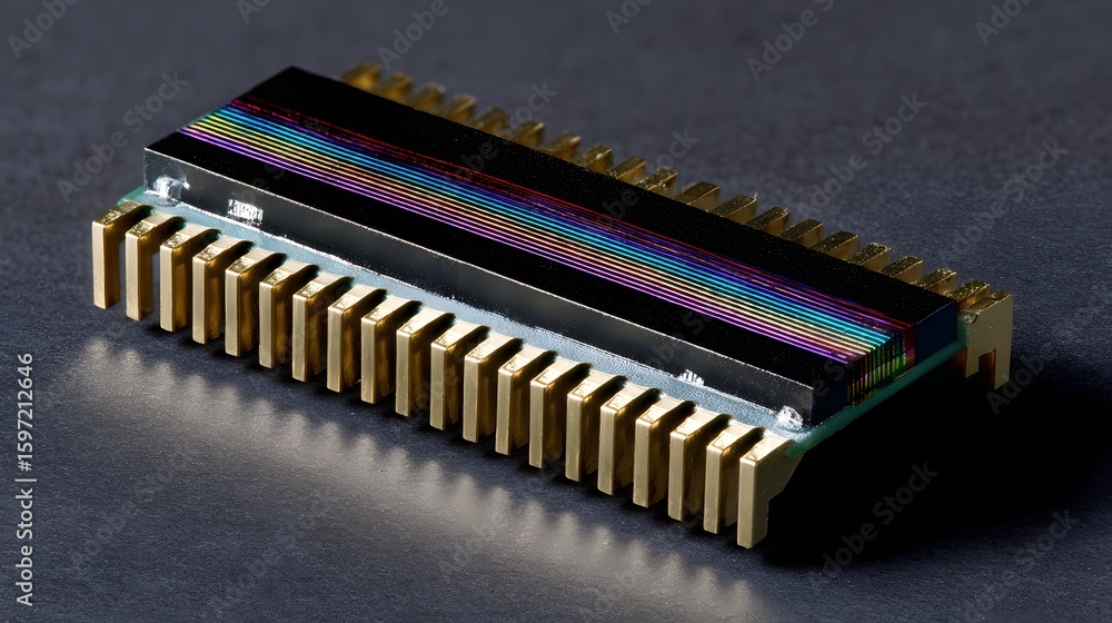 Aufkleber integrated circuit chip with dual row pin configuration
