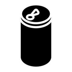 Soda Can Vector Glyph Icon Design