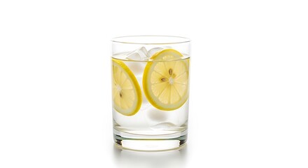 Fototapeta premium Glass with Lemon and Ice