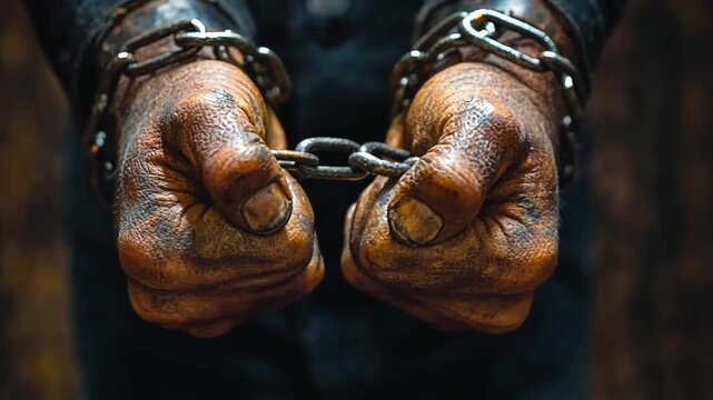 Chained Hands: A Symbol of Oppression and Suffering