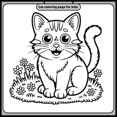 cat coloring book for kids
