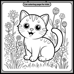 cat coloring book for kids