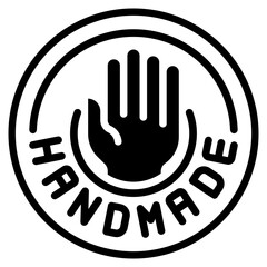 hand made glyph icon