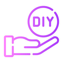 DIY gradient icon