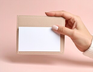 洗練された名刺交換：好印象を与える指先とビジネスツール