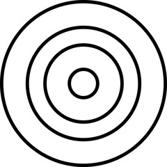 Strategy Target Outline Icon