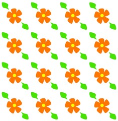 seamless pattern with flowers