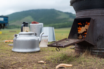 Traditionelle Küche Mongolisch Nomaden