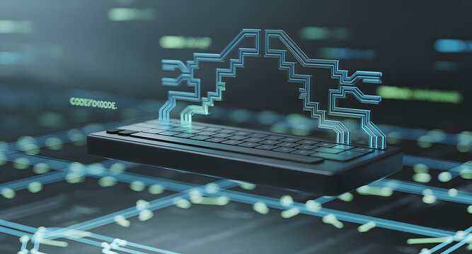 Digital circuit overlay keyboard image