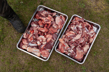 Ziegenfleisch Fleisch roh