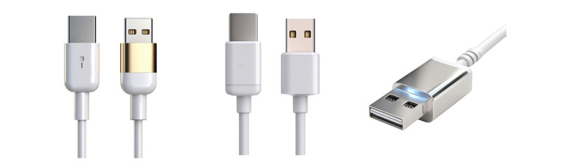 Collection of USB Cables for Charging and Data Transfer Essentials