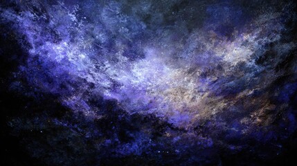 Abstract Colorful Deep Space Nebula