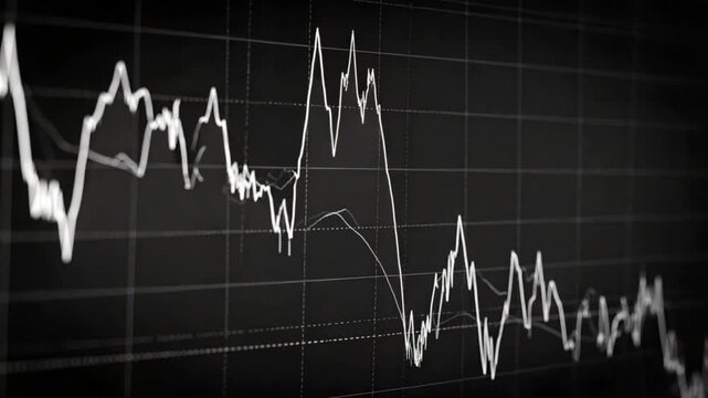 Abstract stock market graph
