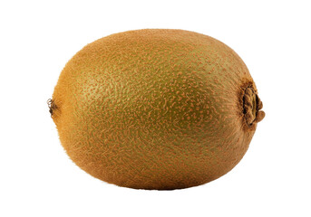 Close-up of a ripe kiwi fruit showcasing its unique texture and color