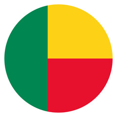 Flag of Benin circle