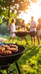 Backyard BBQ with friends