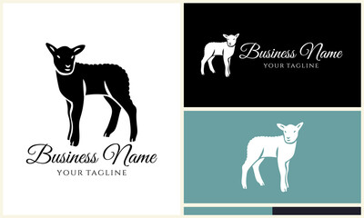 Obraz premium Lamb Logo Design Variations. (4)