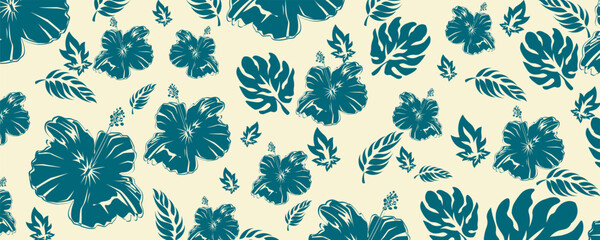 Vector flower seamless pattern element. Elegant texture for backgrounds.eps 10
