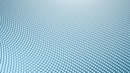 Blue Gradient Halftone Polkadot Abstract Background for Modern Design, Poster, or Digital Artwork