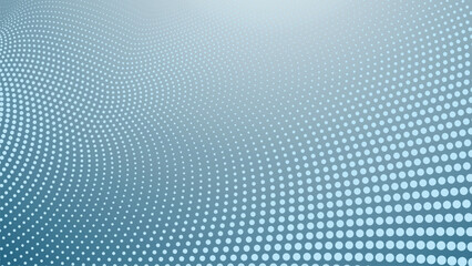 Blue Gradient Halftone Polkadot Abstract Background for Modern Design, Poster, or Digital Artwork