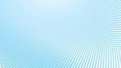 Blue Gradient Halftone Polkadot Abstract Background for Modern Design, Poster, or Digital Artwork