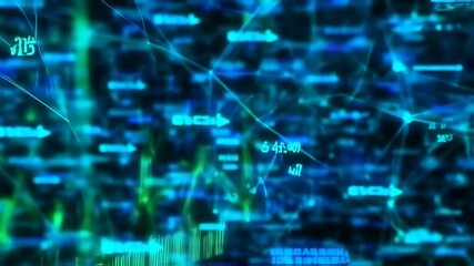 Abstract network of data streams - Powered by Adobe