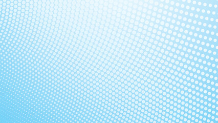 Blue Gradient Halftone Polkadot Abstract Background for Modern Design, Poster, or Digital Artwork