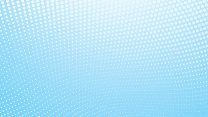 Blue Gradient Halftone Polkadot Abstract Background for Modern Design, Poster, or Digital Artwork