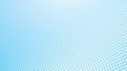 Blue Gradient Halftone Polkadot Abstract Background for Modern Design, Poster, or Digital Artwork