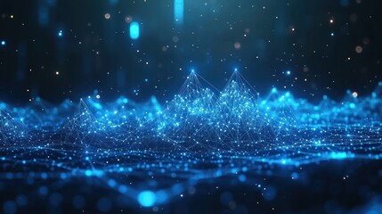 Abstract digital landscape